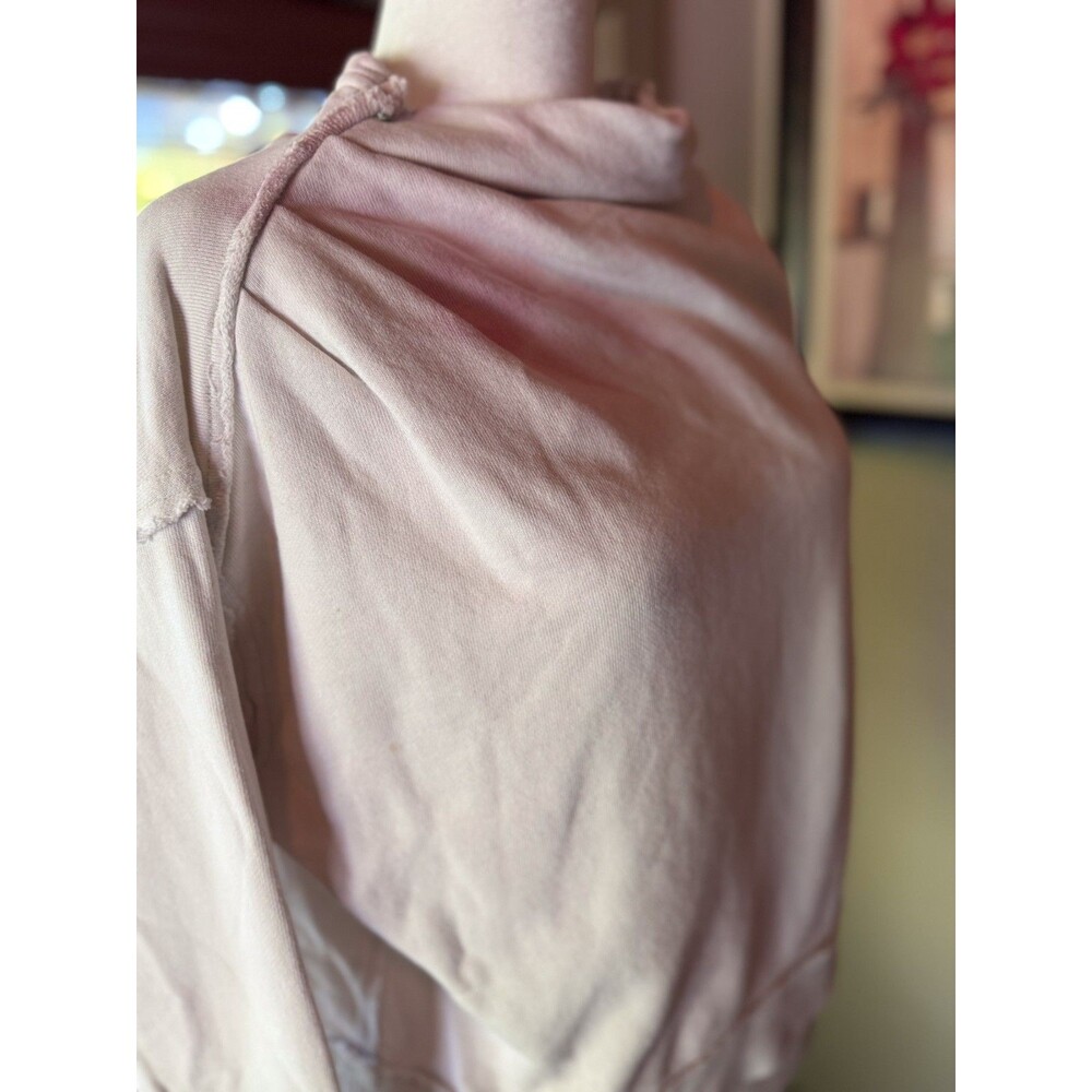 Free People Cotton Oh Marley Pullover Cropped Raw Edge Tye Dye Size XS Euc